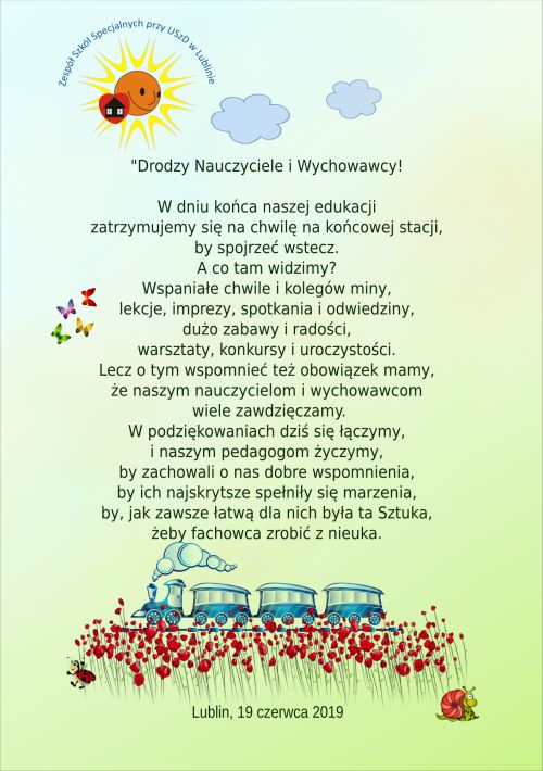 Zakończenie roku szkolnego 2018/2019